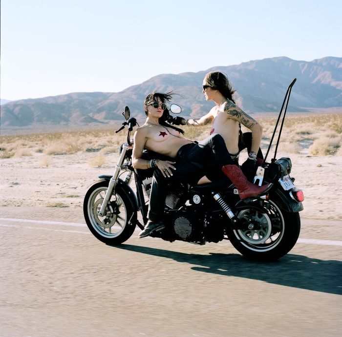 Girls on a motorcycle in Maua