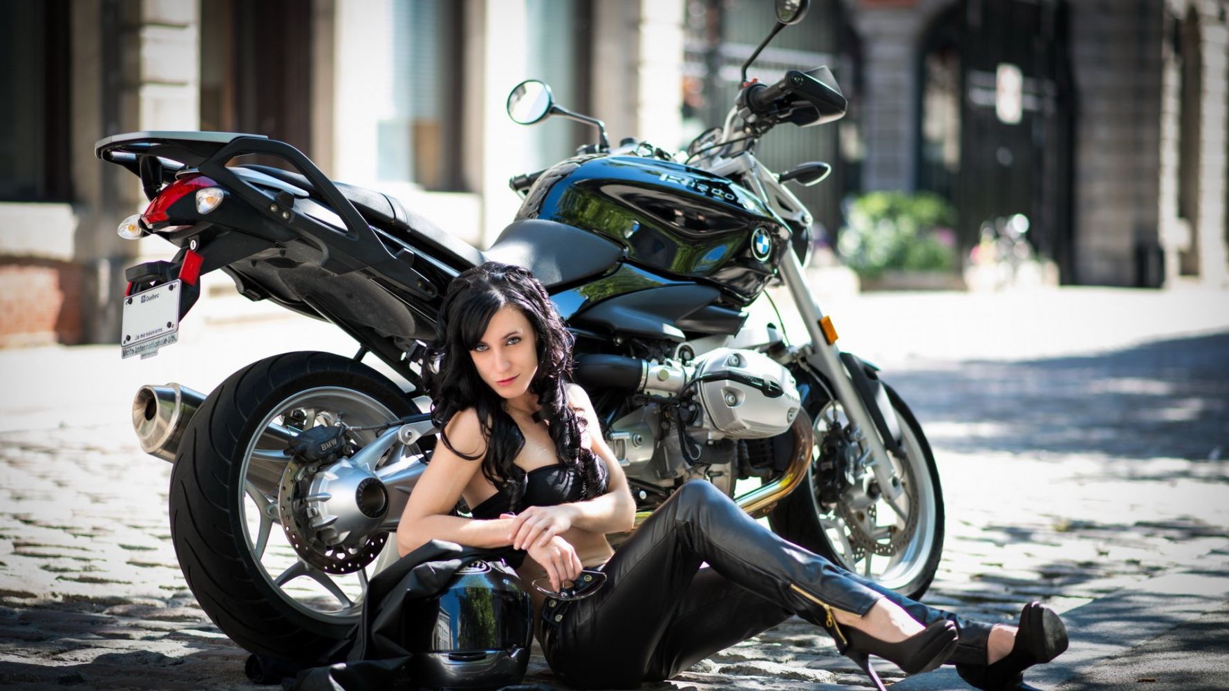 European women on bikes in Maua